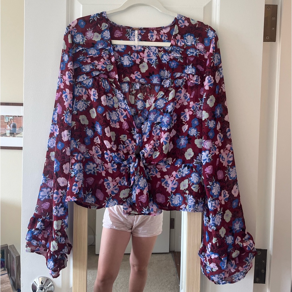 Free People Long Sleeve Blouse